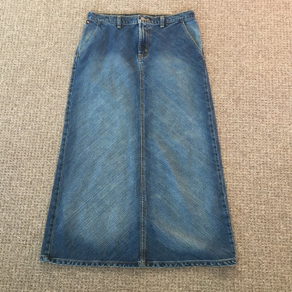 Ralph Lauren Long Denim Skirt - 10